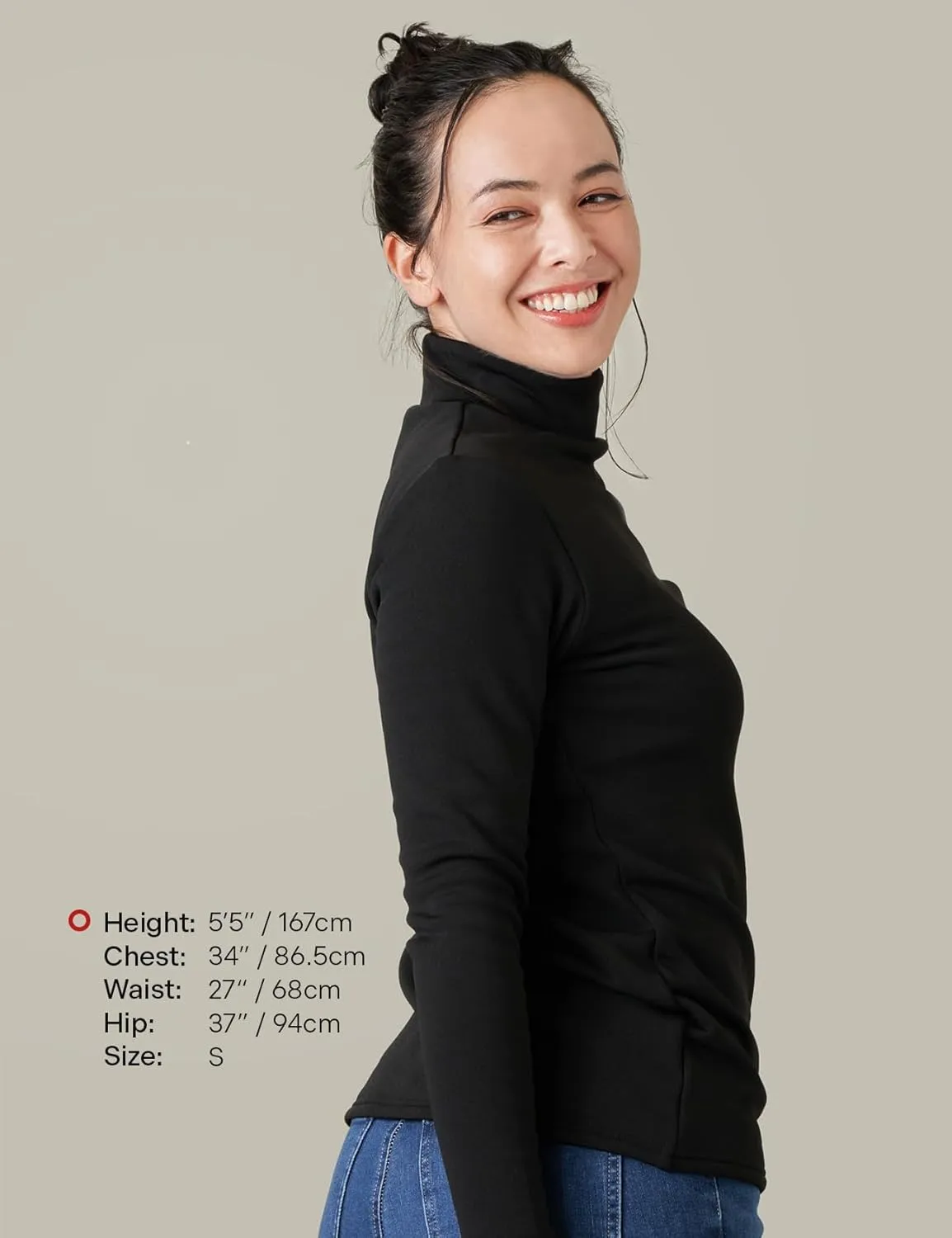 LAPASA Women Thermal Shirt Crewneck Mock Neck Turtleneck Base Layer Fleece Top Thermoflux Lightweight Midweight Heavyweight