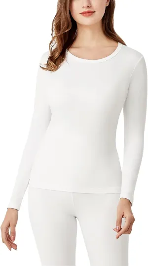 LAPASA Women Thermal Shirt Crewneck Mock Neck Turtleneck Base Layer Fleece Top Thermoflux Lightweight Midweight Heavyweight