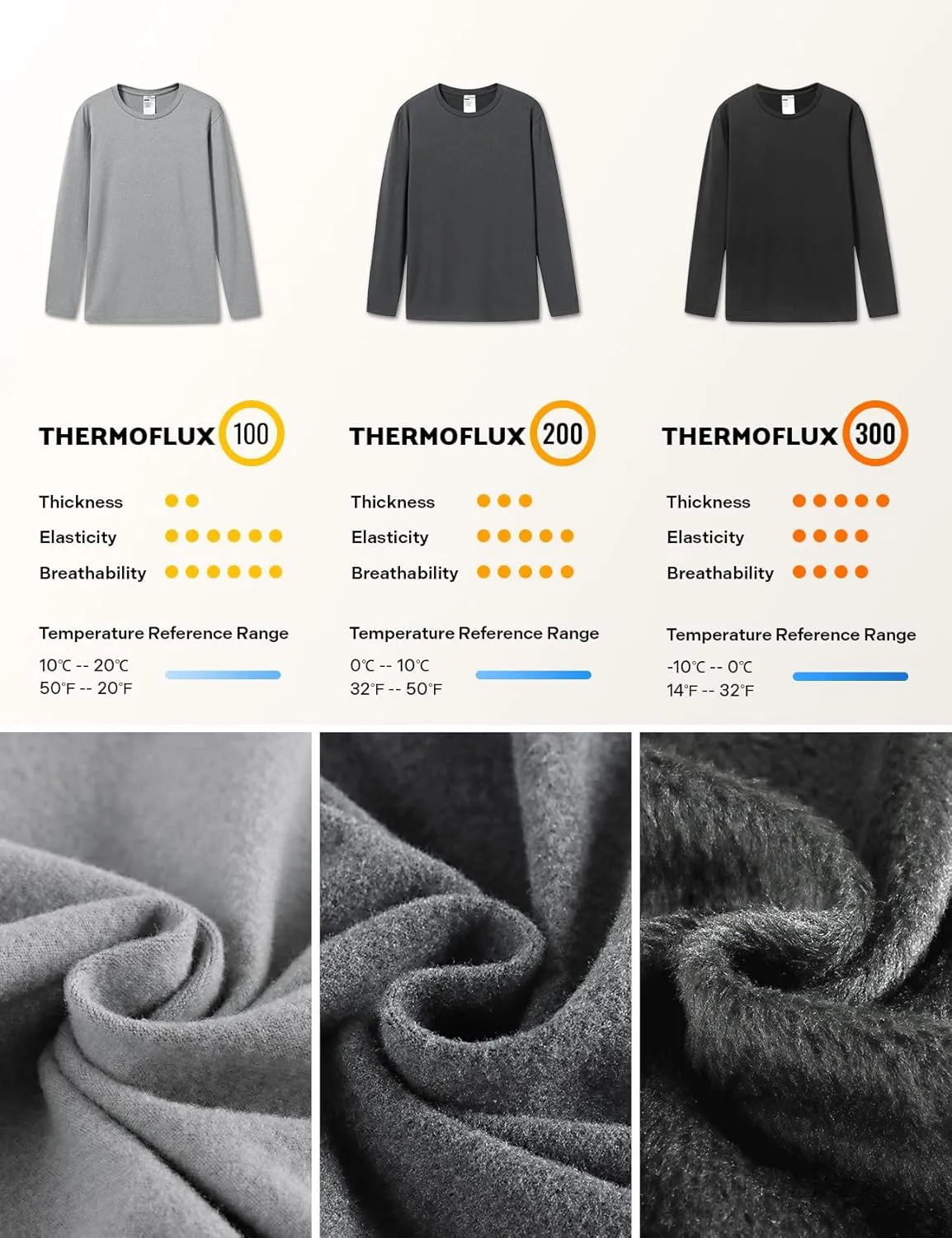 LAPASA Women Thermal Shirt Crewneck Mock Neck Turtleneck Base Layer Fleece Top Thermoflux Lightweight Midweight Heavyweight