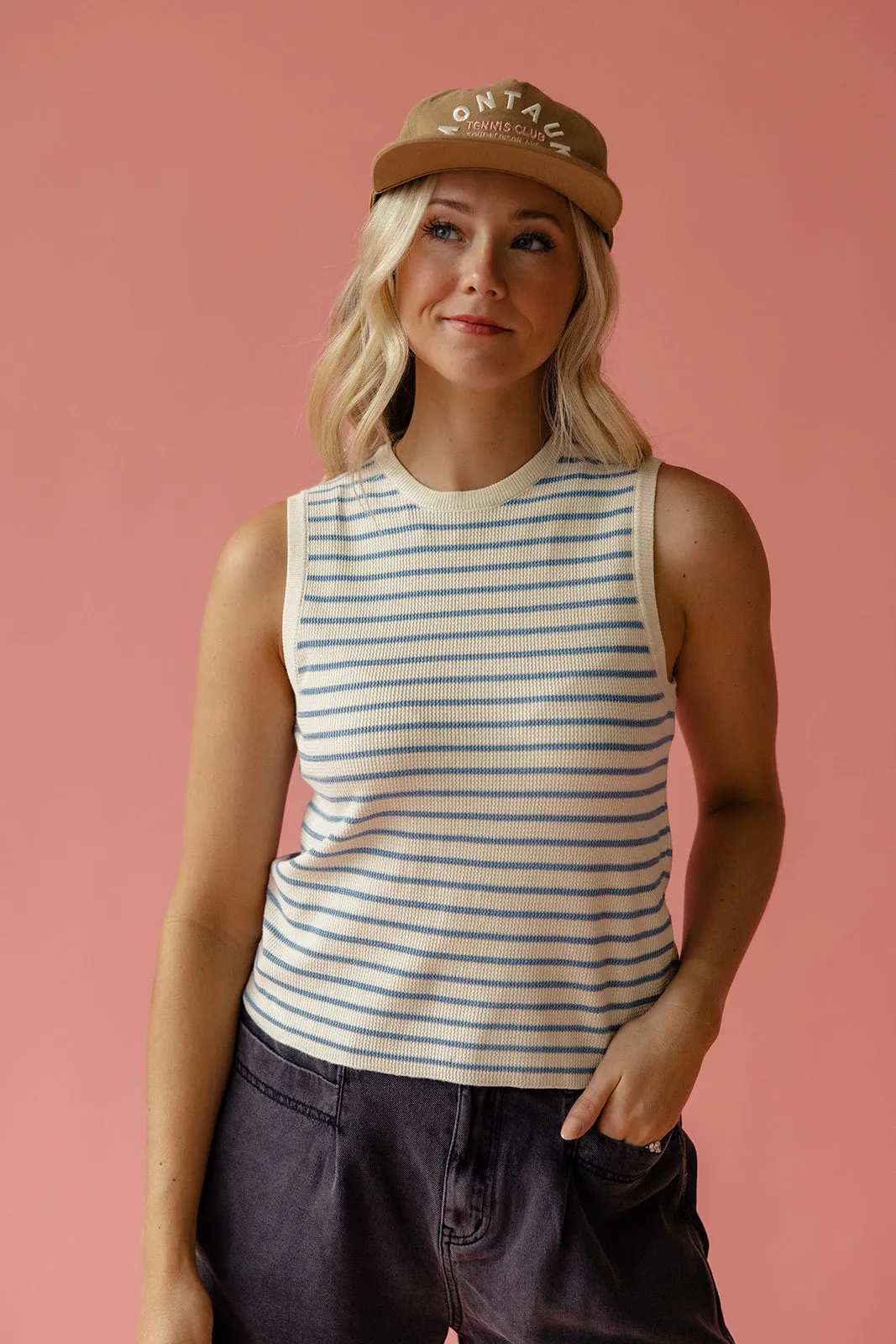 Lenny Striped Sweater Tank