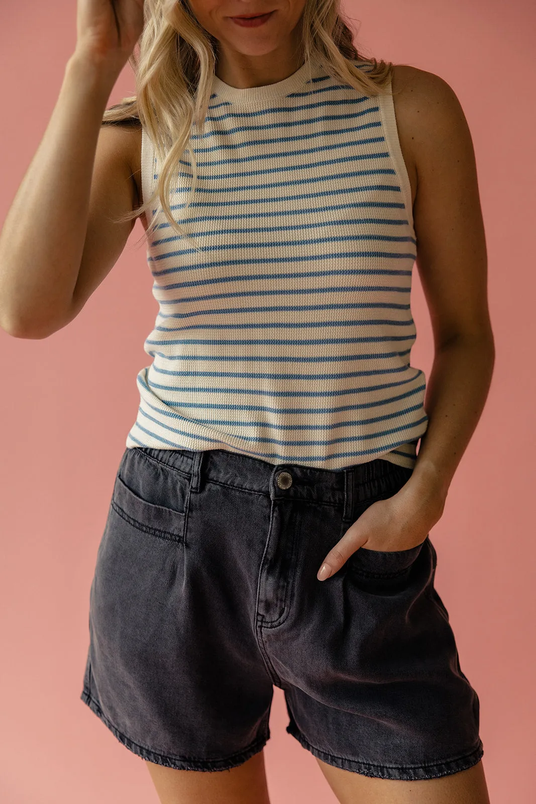 Lenny Striped Sweater Tank