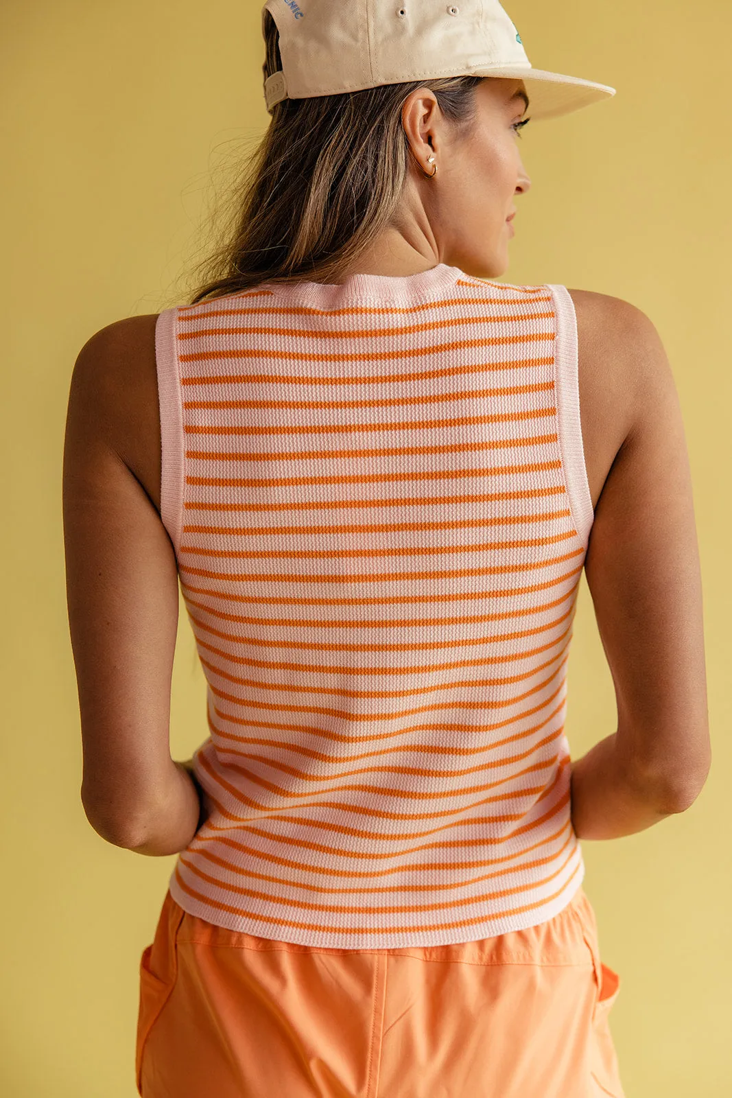 Lenny Striped Sweater Tank