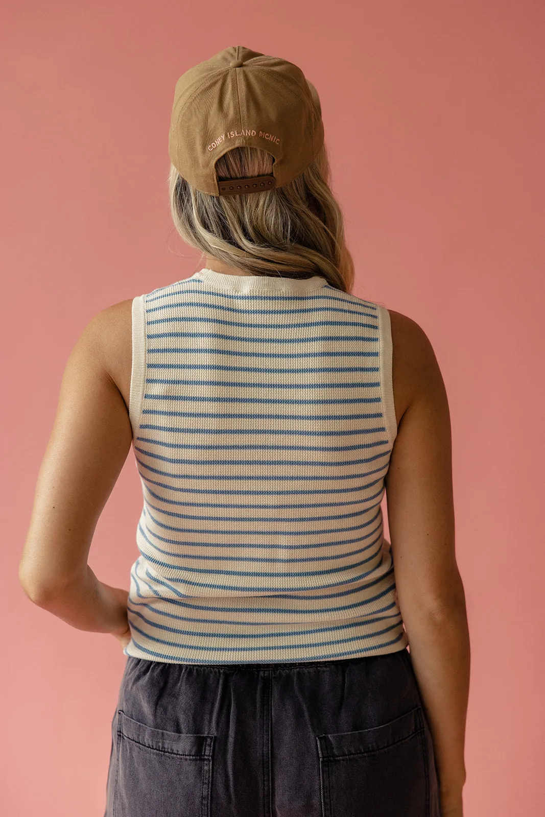 Lenny Striped Sweater Tank