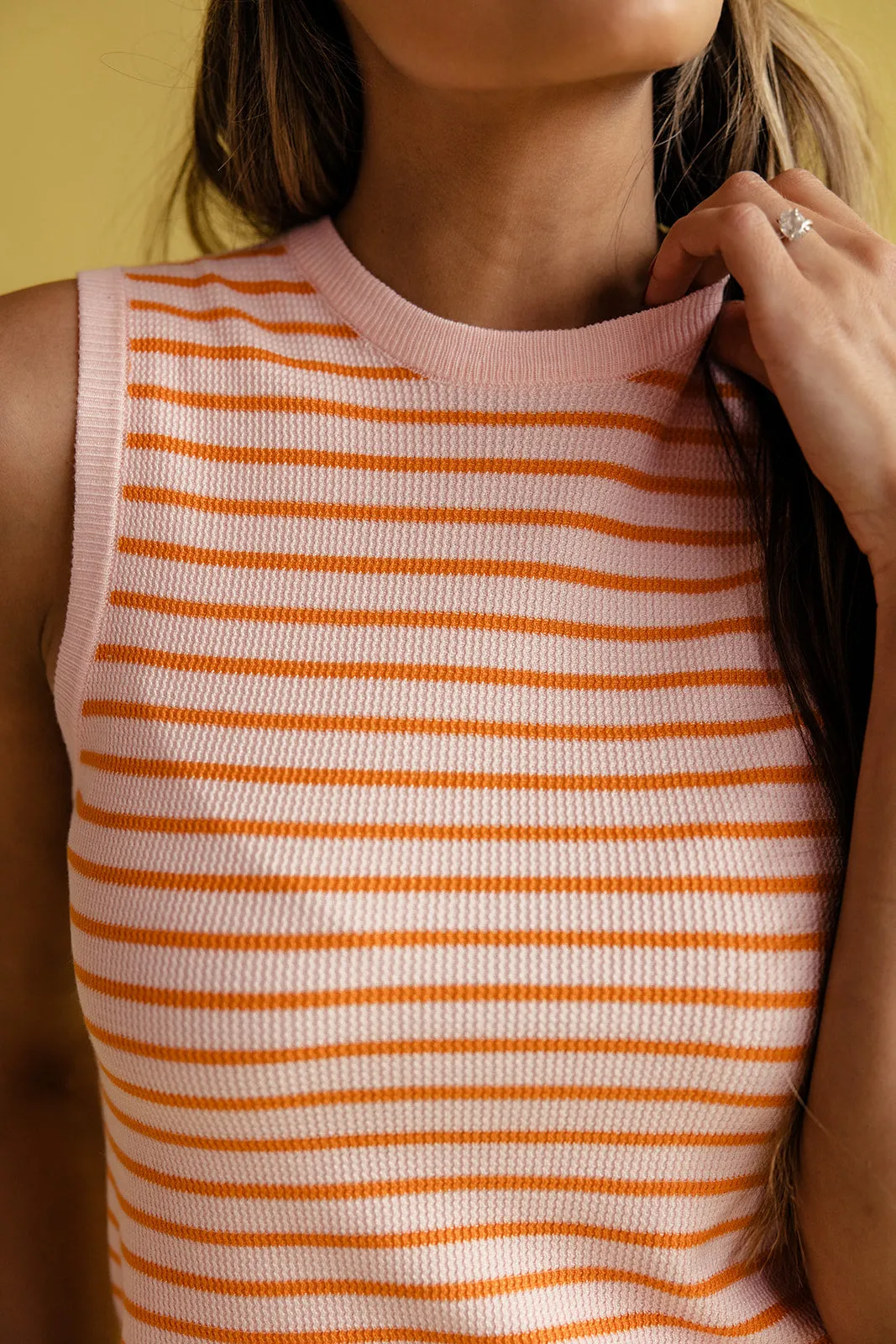 Lenny Striped Sweater Tank