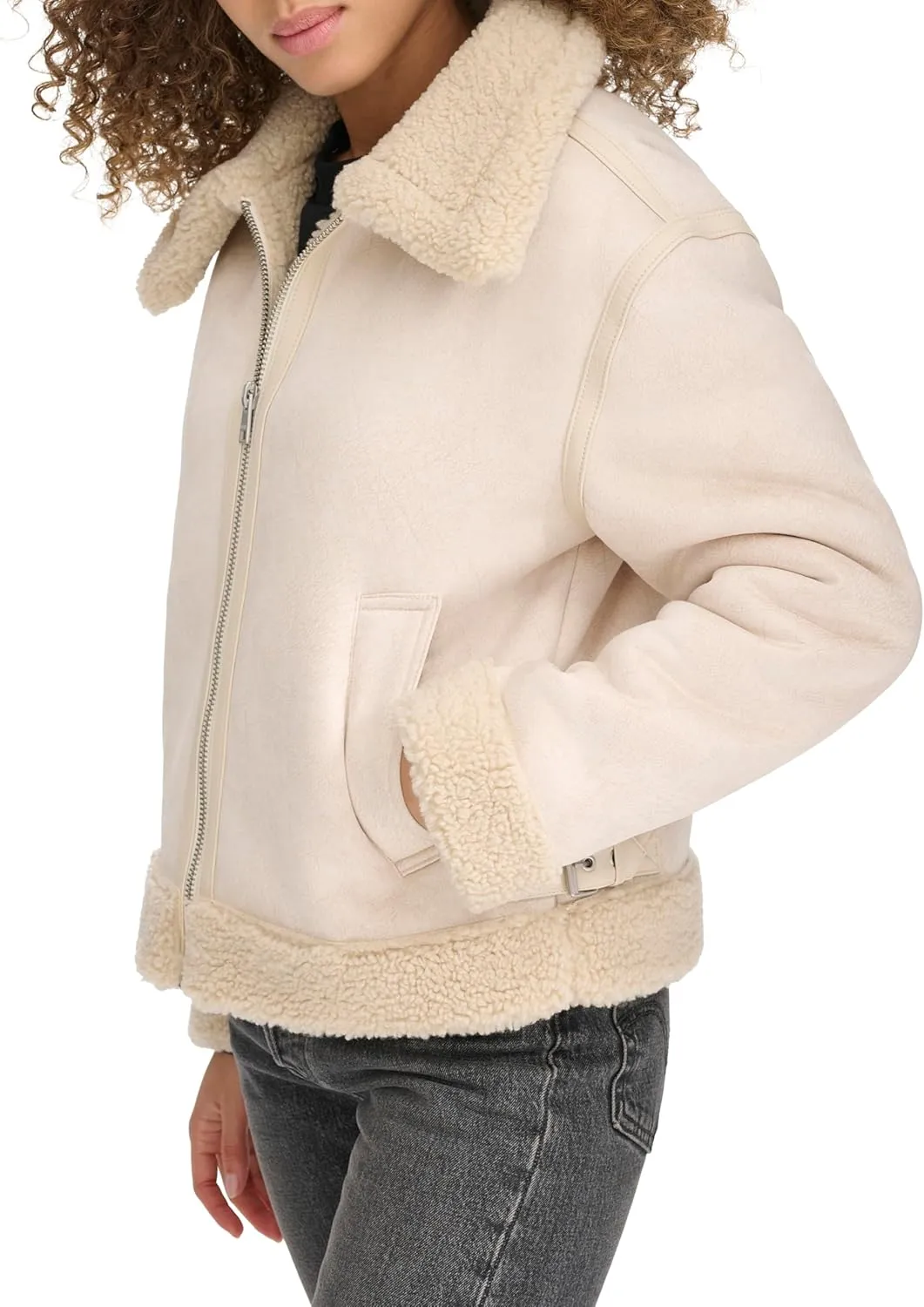 Levi's Women's Faux Shearling Aviator Jacket