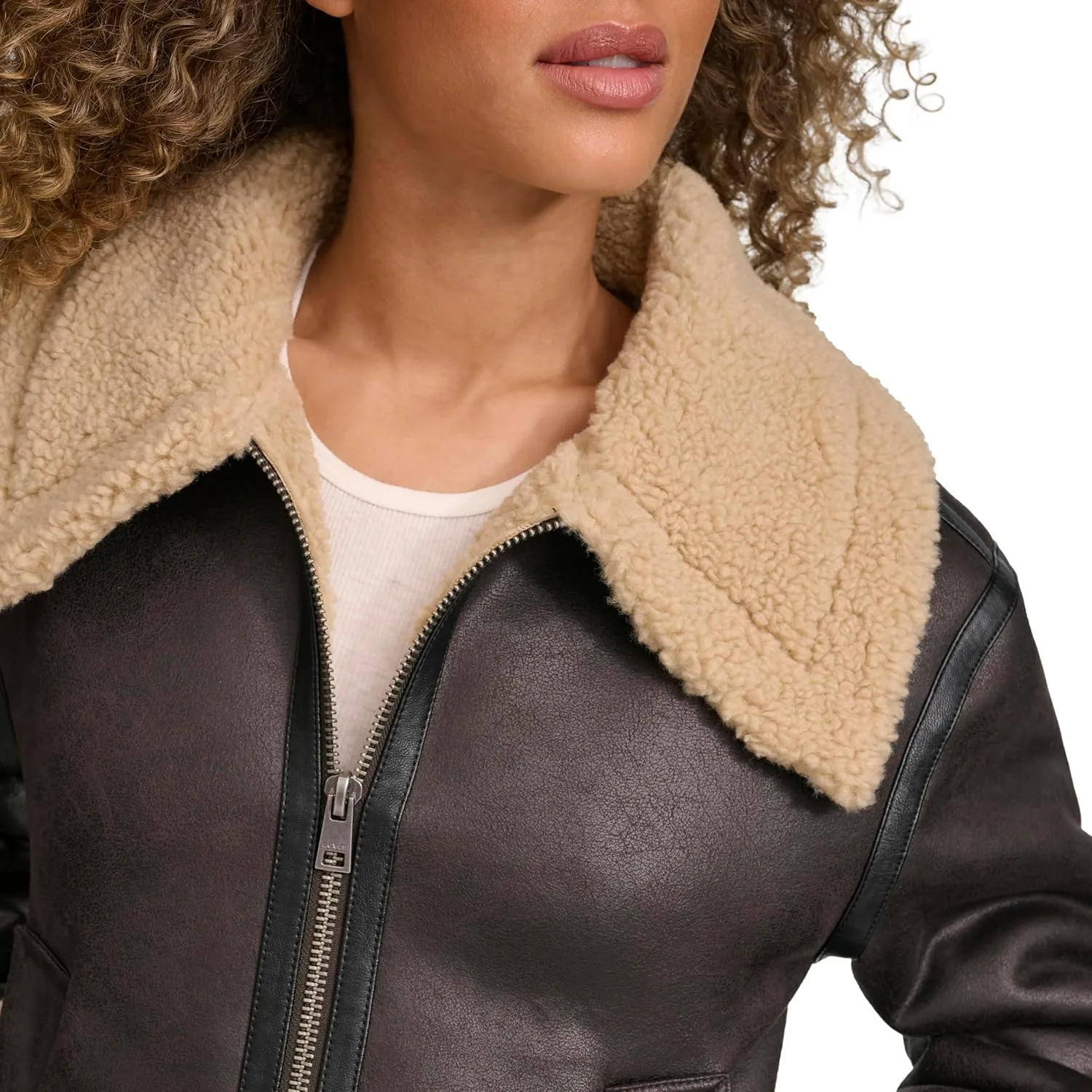 Levi's Women's Faux Shearling Aviator Jacket