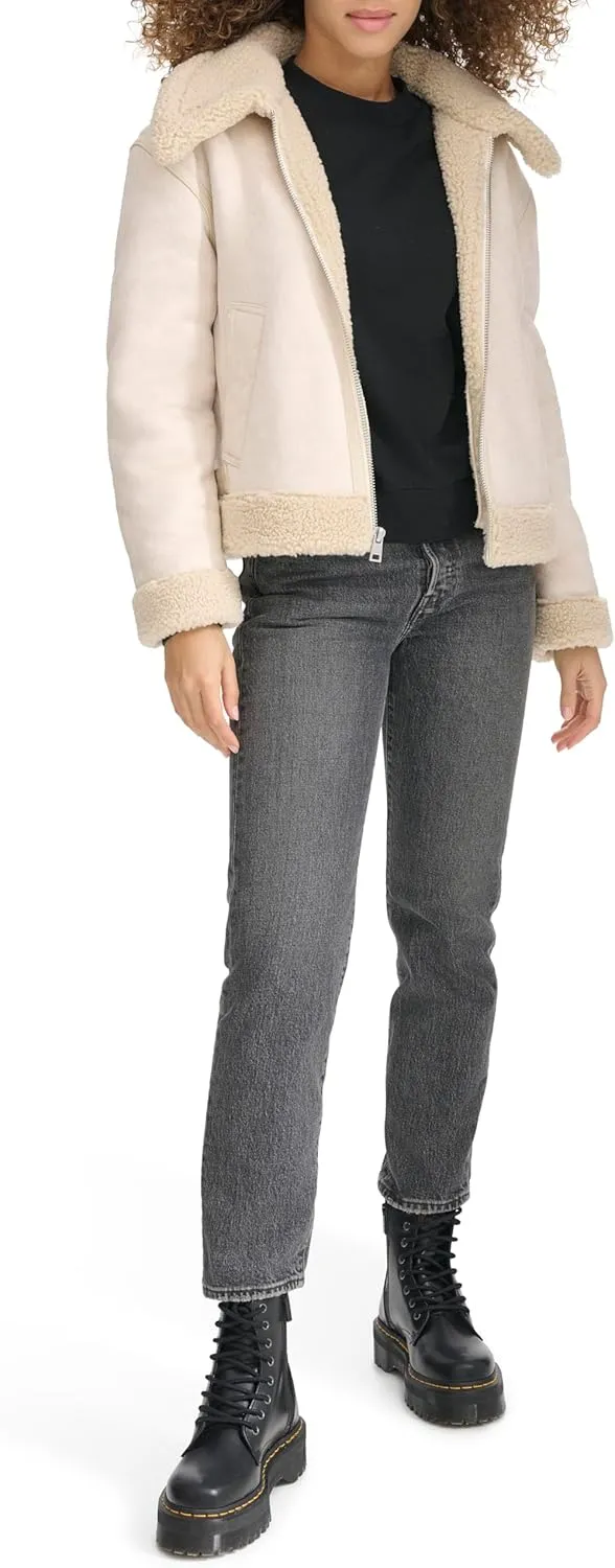 Levi's Women's Faux Shearling Aviator Jacket