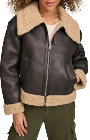 Levi's Women's Faux Shearling Aviator Jacket