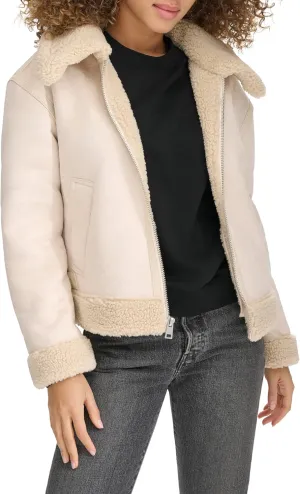 Levi's Women's Faux Shearling Aviator Jacket