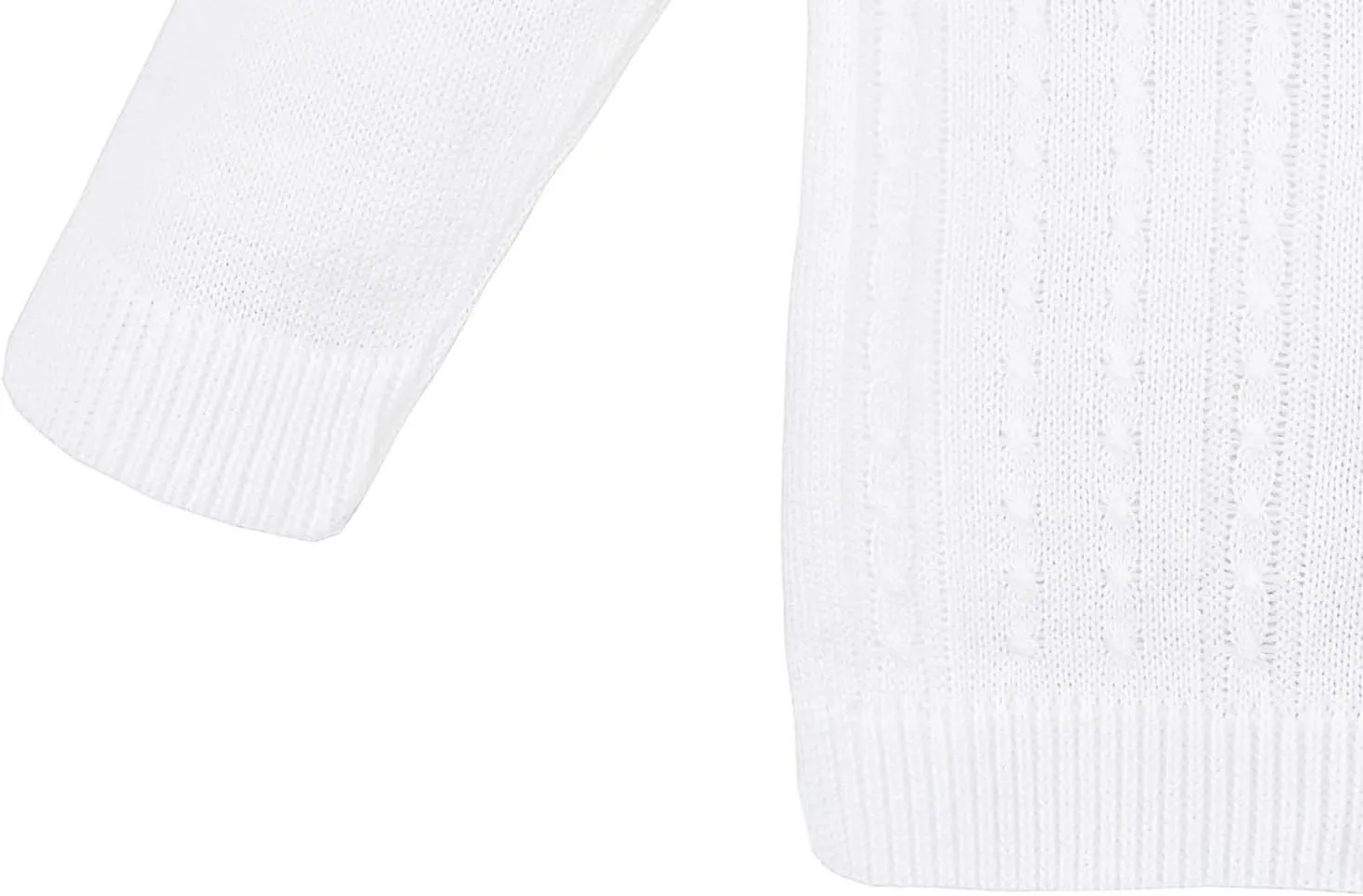 Lilax Baby Boy Cable-Knit Basic Knit Cardigan Sweater