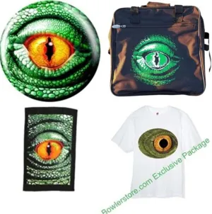 Lizard Glow Bowling Ball Package