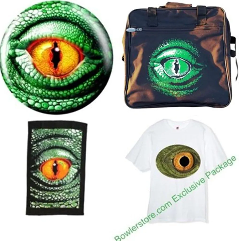 Lizard Glow Bowling Ball Package
