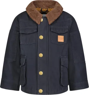 LONDON FOG Boys' Sherpa-Lined Utility Jacket Canvas Barn Coat