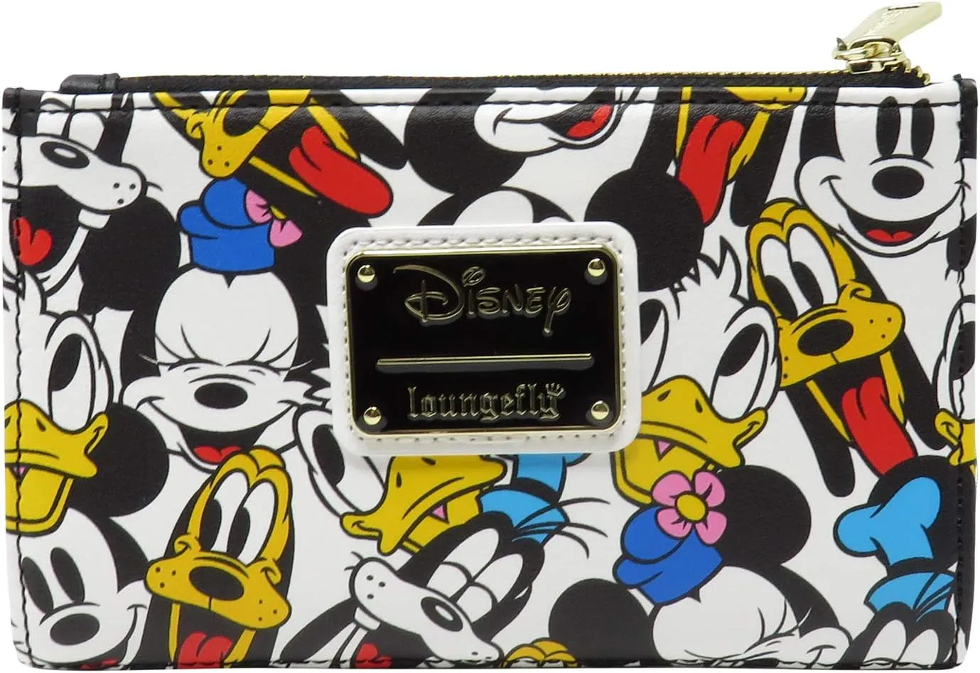 Loungefly Disney The Fab 5 Mickey Minnie Allover Print Bi-fold Wallet