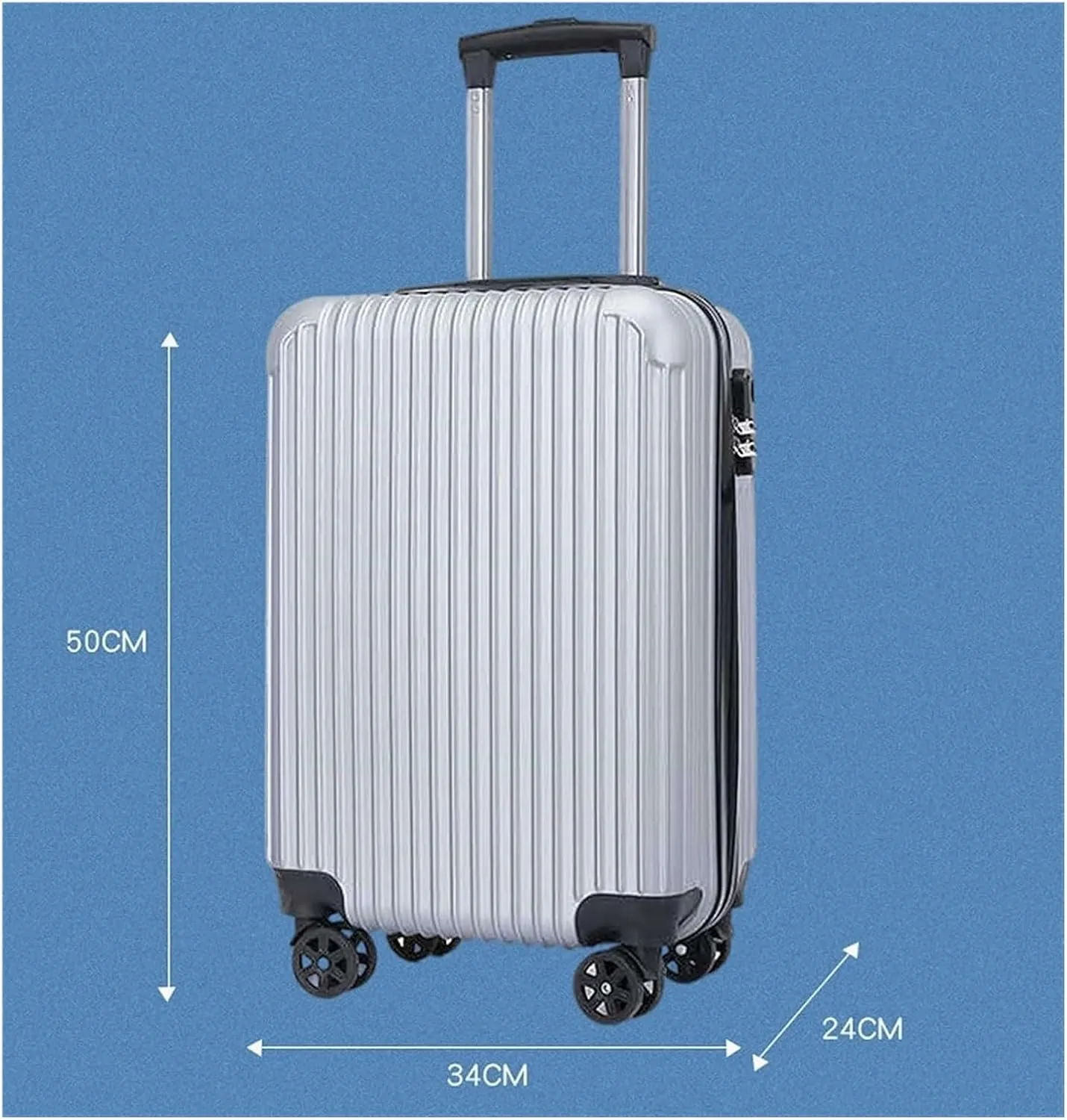 LuggageSuitcases With Wheels Carry On Luggage Hard Luggage 20 Inch Portable Suitcase Travel Luggage Carry On The Go Suitcases Trolley Luggage Locking Spinner Wheels Lightweight ( Color : C , Size : 2