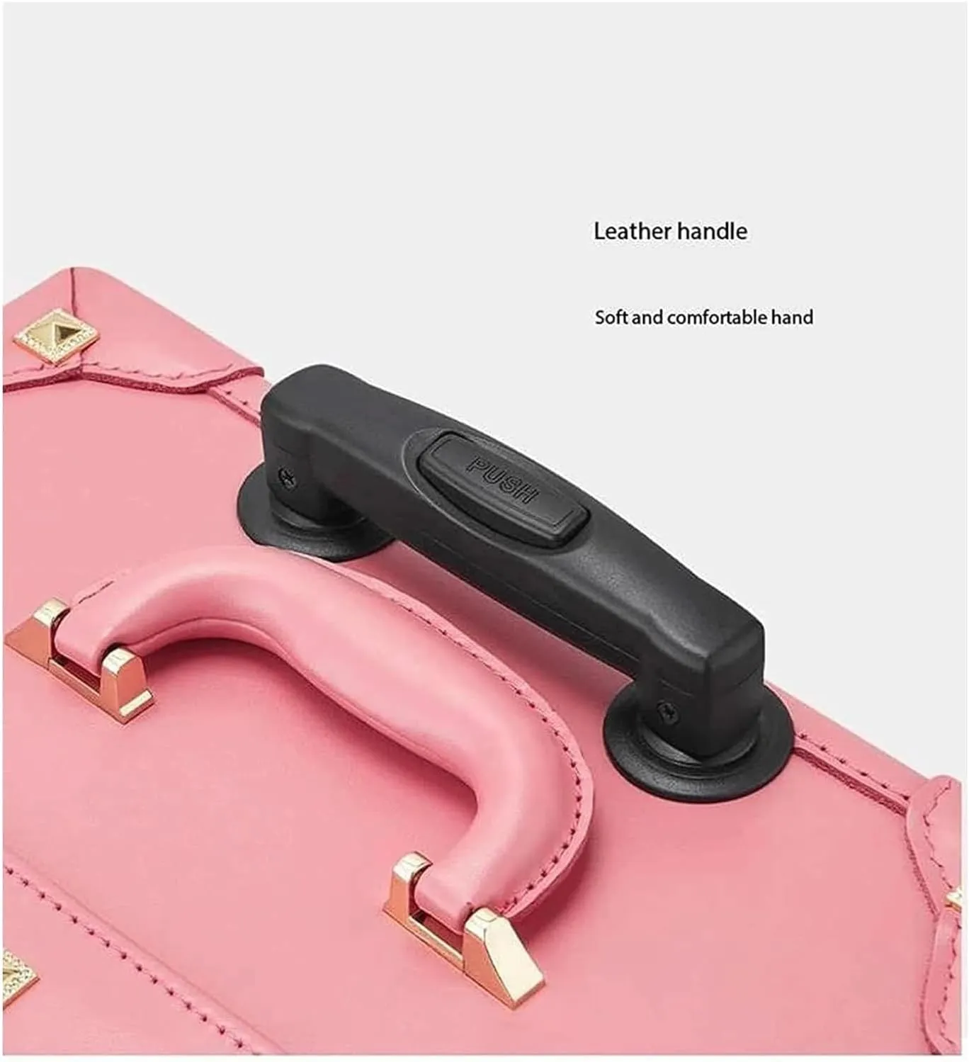 LuggageSuitcases With Wheels Carry On Luggage Leather Suitcase Large Expandable Luggage With Spinner Wheels Lightweight Carry On Luggage Hard Travel Suitcases Lightweight ( Color : A , Size : 20 inch