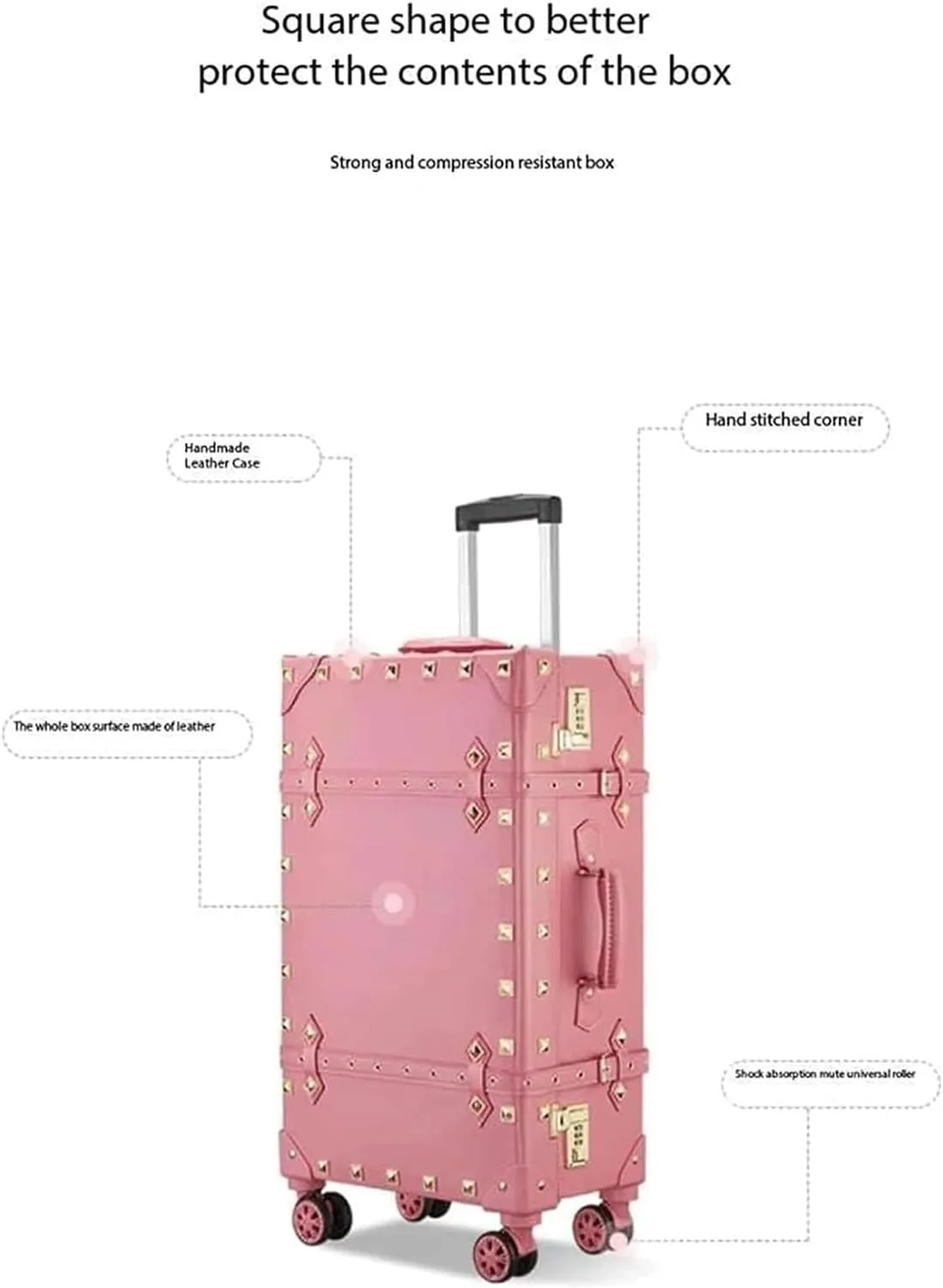LuggageSuitcases With Wheels Carry On Luggage Leather Suitcase Large Expandable Luggage With Spinner Wheels Lightweight Carry On Luggage Hard Travel Suitcases Lightweight ( Color : C , Size : 20 inch