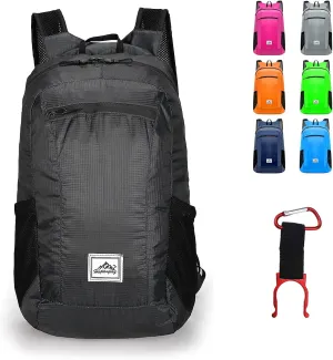 Lywencom Hiking backpack, folding ultra-light 20L waterproof sports storage lightweight backpack for outdoor cycling camping picnics