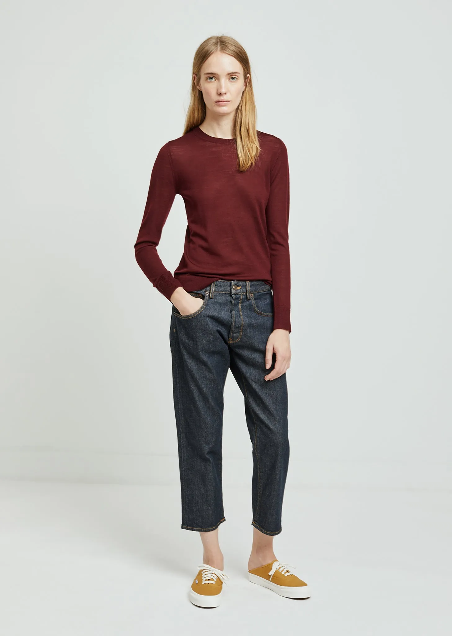 Merino Shrunken Crew