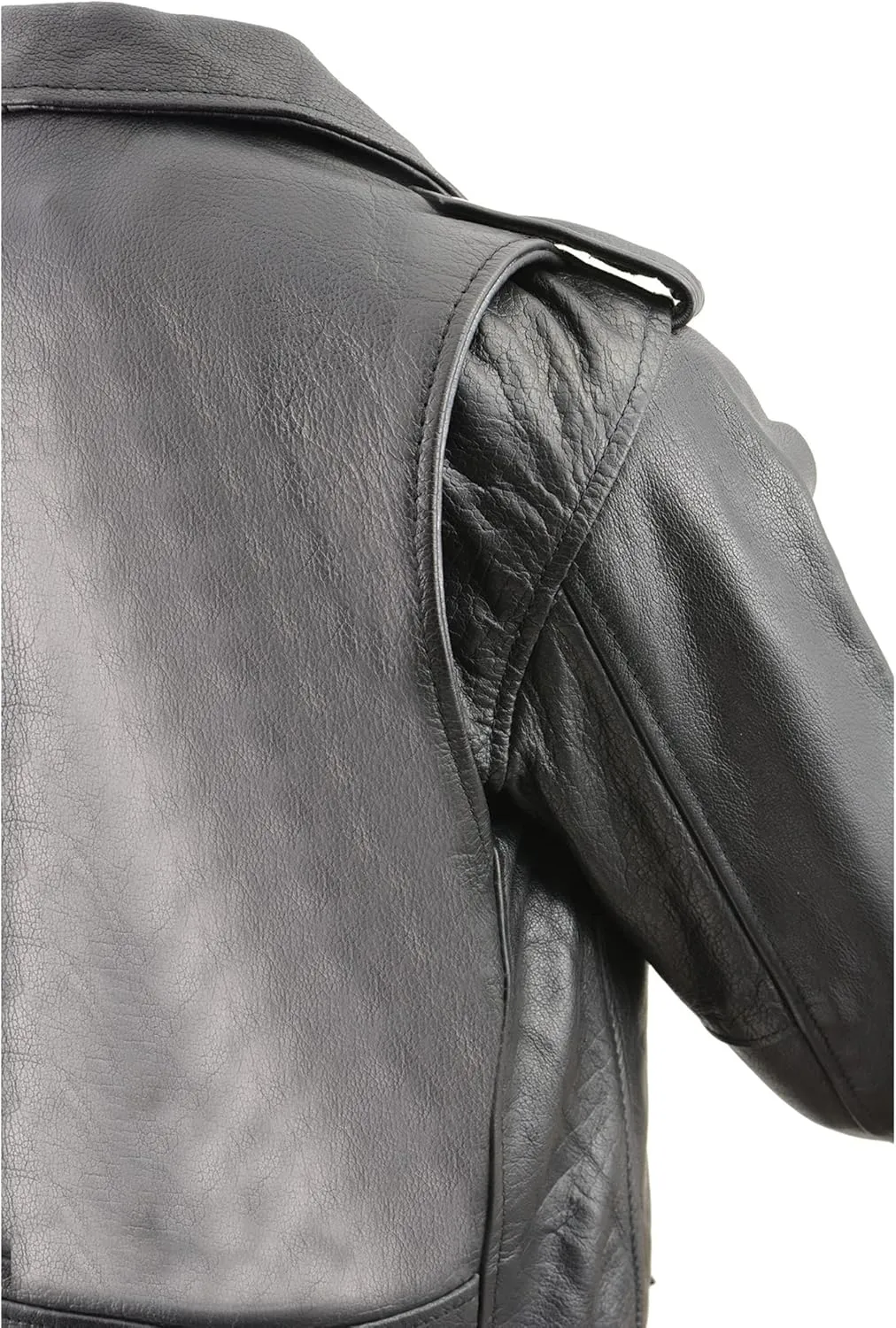Milwaukee Leather Women's Classic Biker Jacket LKL2701 Half Belt for Easy Adjustment