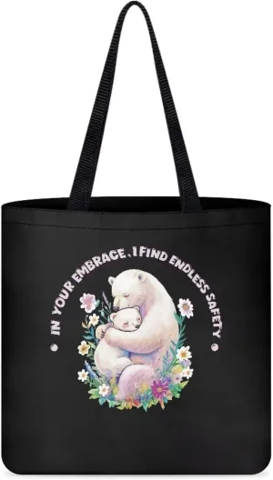 Mother's Day Tote BagReusable Handbag with Festive Mother's Day Artfor Shopping Sports Beach