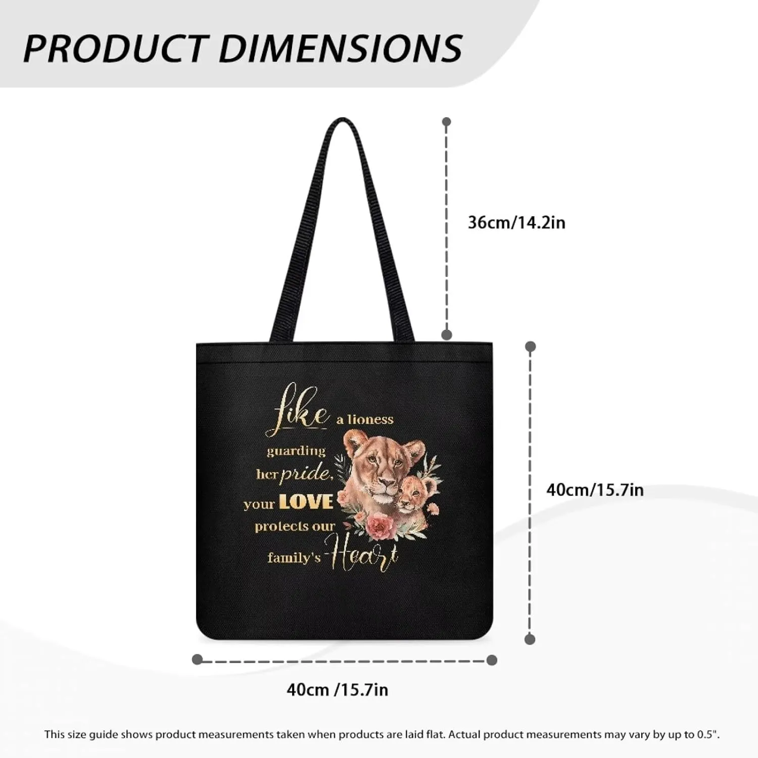 Mother's Day Tote BagReusable Handbag with Festive Mother's Day Artfor Shopping Sports Beach