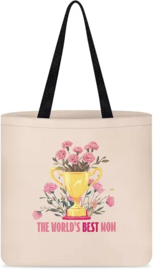 Mother's Day Tote BagReusable Handbag with Festive Mother's Day Artfor Shopping Sports Beach