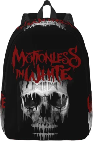 Motionless Rock In White Casual Backpack Large Lightweight Travel Bag Classic Laptop Daypack Men Women Backpack Medium