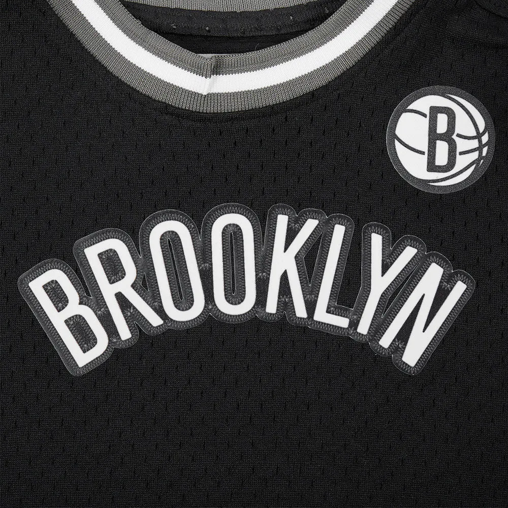 NBA BROOKLYN NETS CLASSIC TODDLER BOYS SHORT SLEEVE MESH TEE (BLACK/GRAY)
