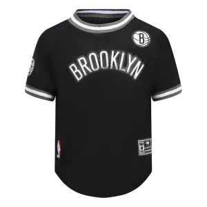 NBA BROOKLYN NETS CLASSIC TODDLER BOYS SHORT SLEEVE MESH TEE (BLACK/GRAY)