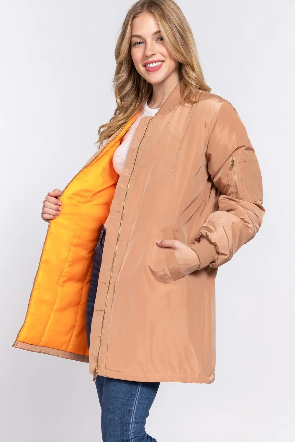 NE PEOPLE Womens Classic Quilted Various Styles Bomber Jacket Coat (S-3XL)