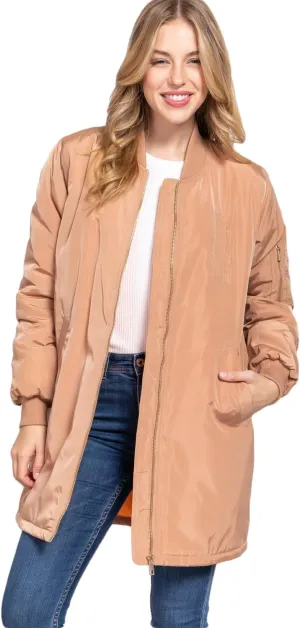 NE PEOPLE Womens Classic Quilted Various Styles Bomber Jacket Coat (S-3XL)