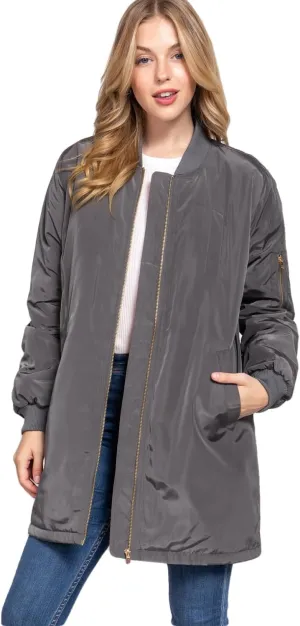 NE PEOPLE Womens Classic Quilted Various Styles Bomber Jacket Coat (S-3XL)