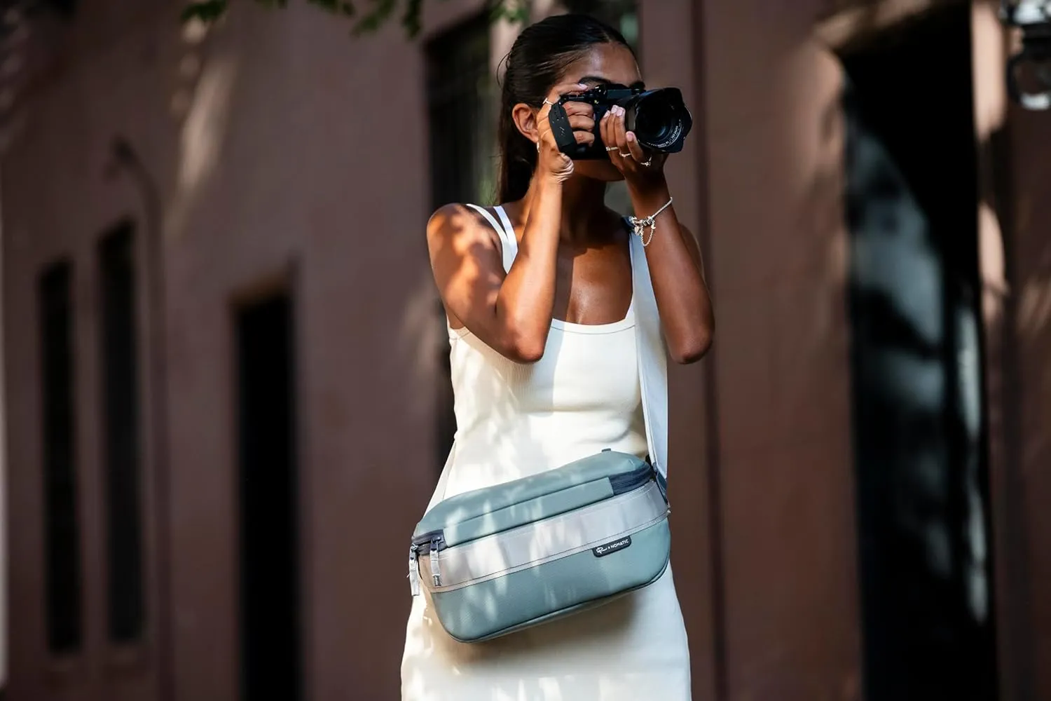 NOMATIC Luma Camera Sling 9L - Sling Bag Designed by Peter McKinnon - Camera Bag for Photographers (Sage)
