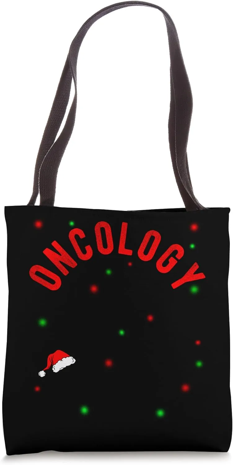 Oncology Nurse Christmas Nurse Doctor Hospital Medical Love Tote Bag