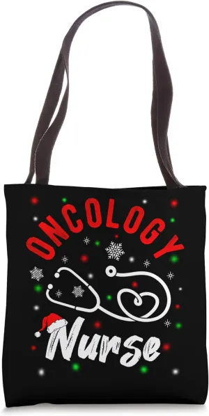 Oncology Nurse Christmas Nurse Doctor Hospital Medical Love Tote Bag