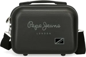 Pepe Jeans Cromwell Adaptable Toiletry Bag Black 29 x 21 x 15 cm Rigid ABS 9.14 L 0.63 kg, Black, Unisex-Adult Travel Toiletry Bag