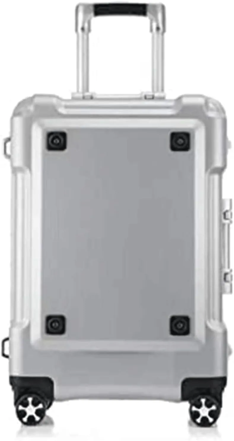 portable Luggage Expandable Suitcases Thick Double-wheel Luggage Large-capacity Hard Shell Suitcases With Wheels Lightweight Carry On Luggage exquisite (Silver)