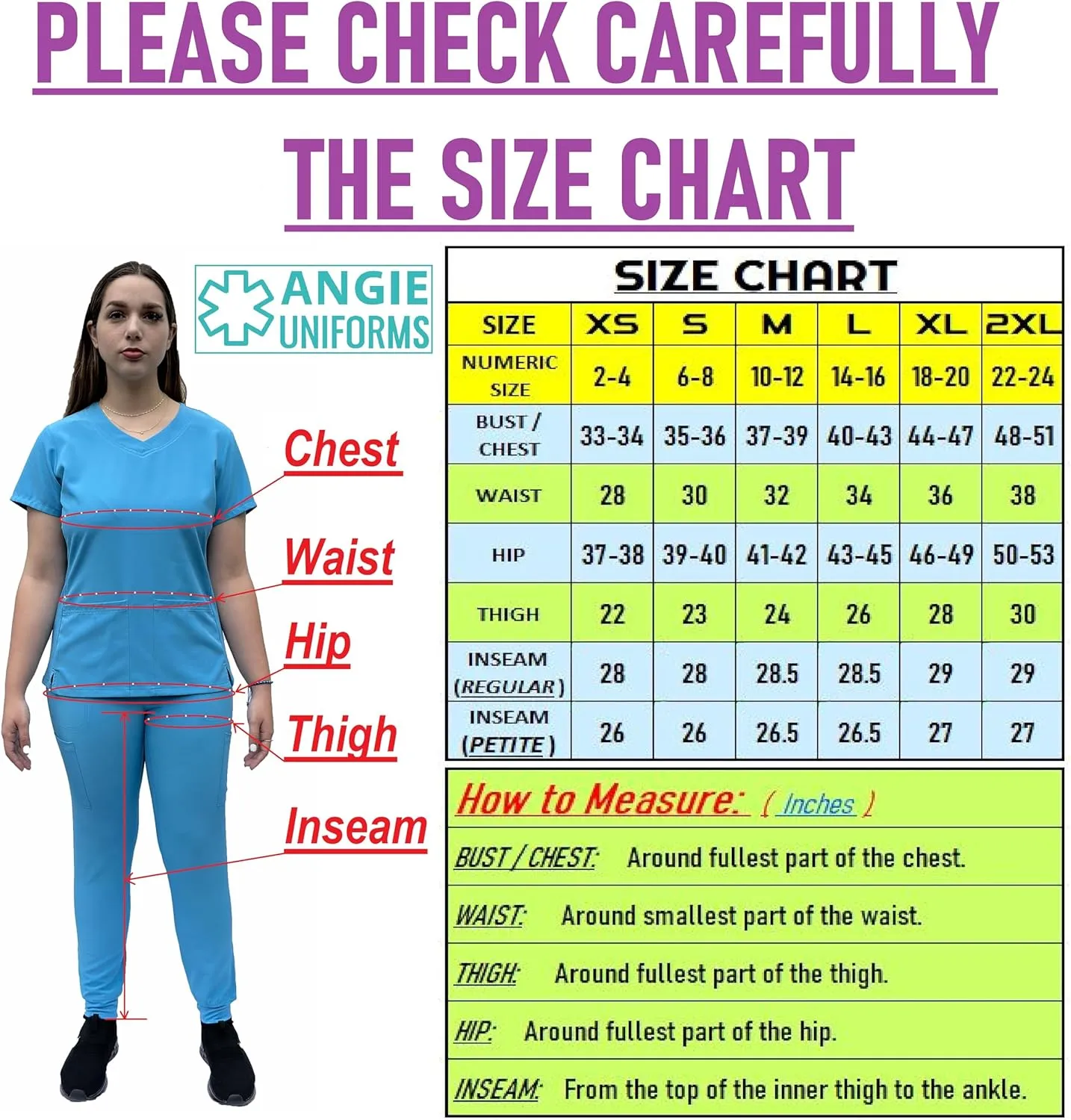 PREMIUM Jogger Scrubs for Women Set. Side Spandex 2 Pockets Top/Tapered Leg Jogger Pants. Soft and Stretchy.