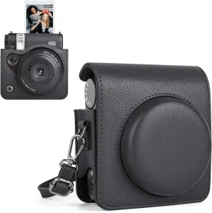 Protective Carry Case Compatible with Fujifilm Instax Mini 99 Instant Camera, Instax Mini 99 Retro Case/Cover with Adjustable Strap - Black