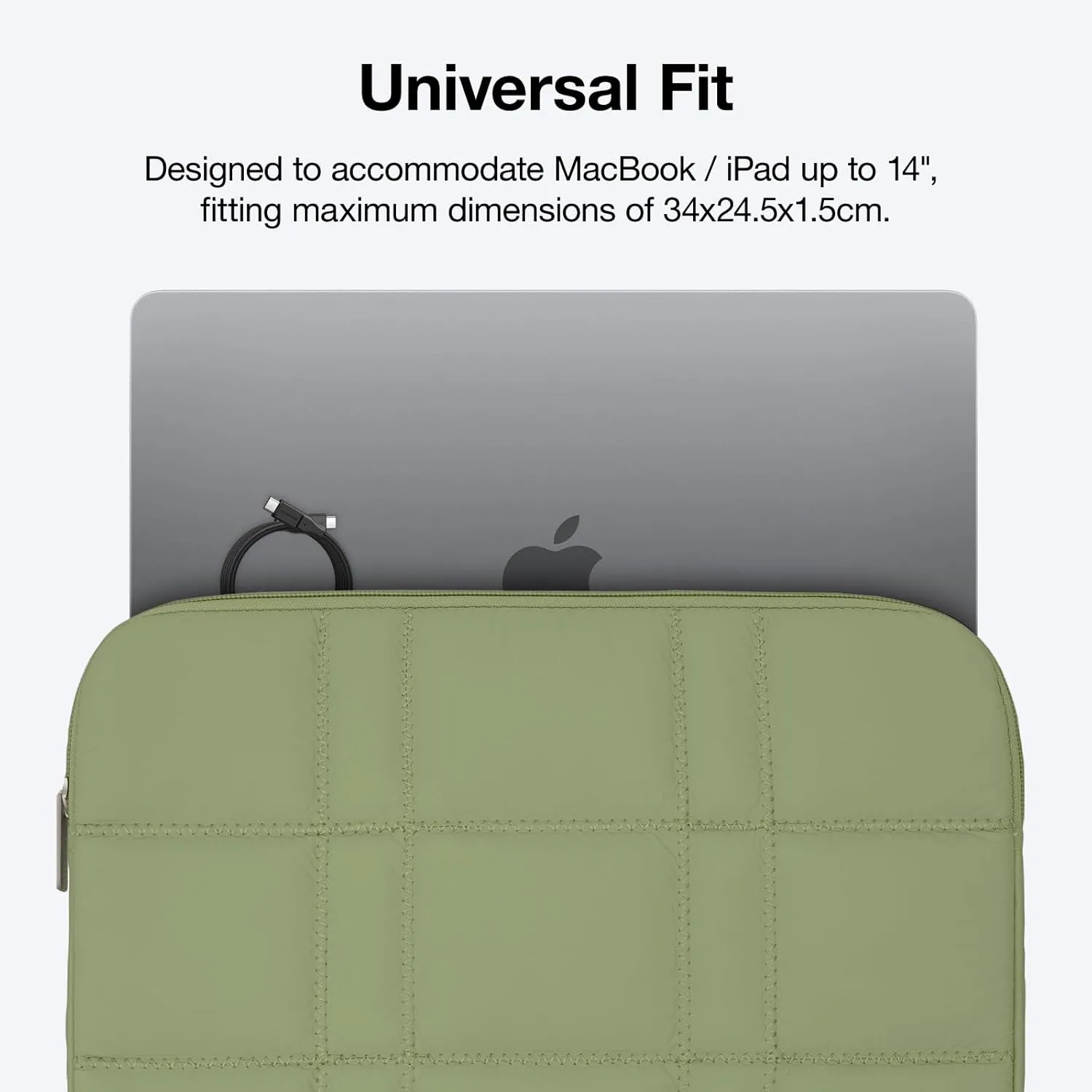 Puffy Laptop Sleeve for MacBook Pro 14 inch, Lightweight Laptop Cover, Protective Laptop Case for Women and Men, Compatible with Dell, HP, Lenovo, Asus, Acer and More