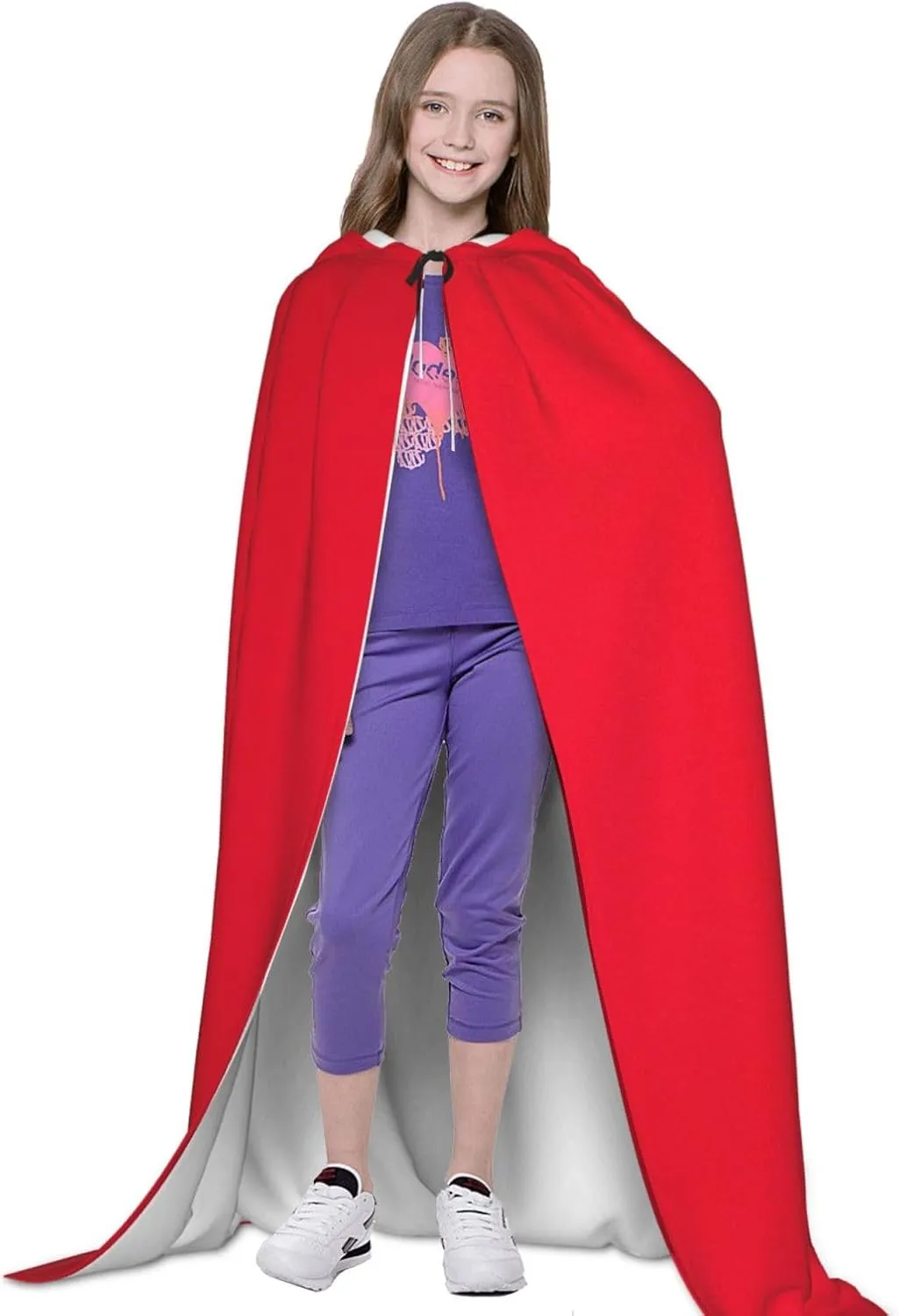 red stripe. Unisex Hooded Cloak Halloween Christmas Costume Party Cloak Is Suitable For Festive Gift