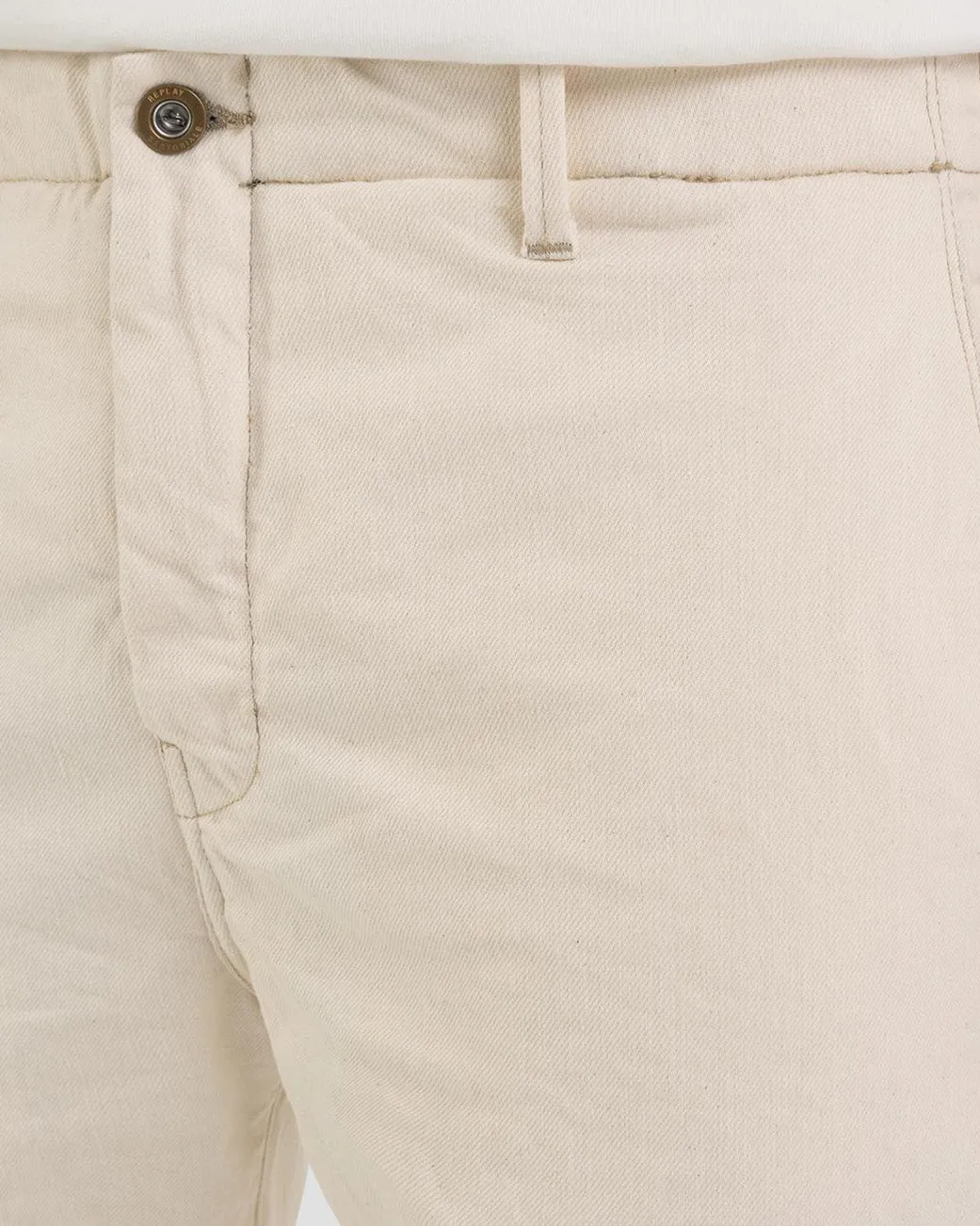 Replay Sartoriale Slim Fit Mens Jeans - Ecru