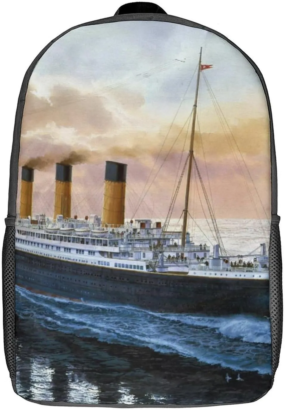 Retro Titanic Famous Old Historic Laptop Backpack for Men Women 17 Inch Travel Computer Bag Fashion Daypack