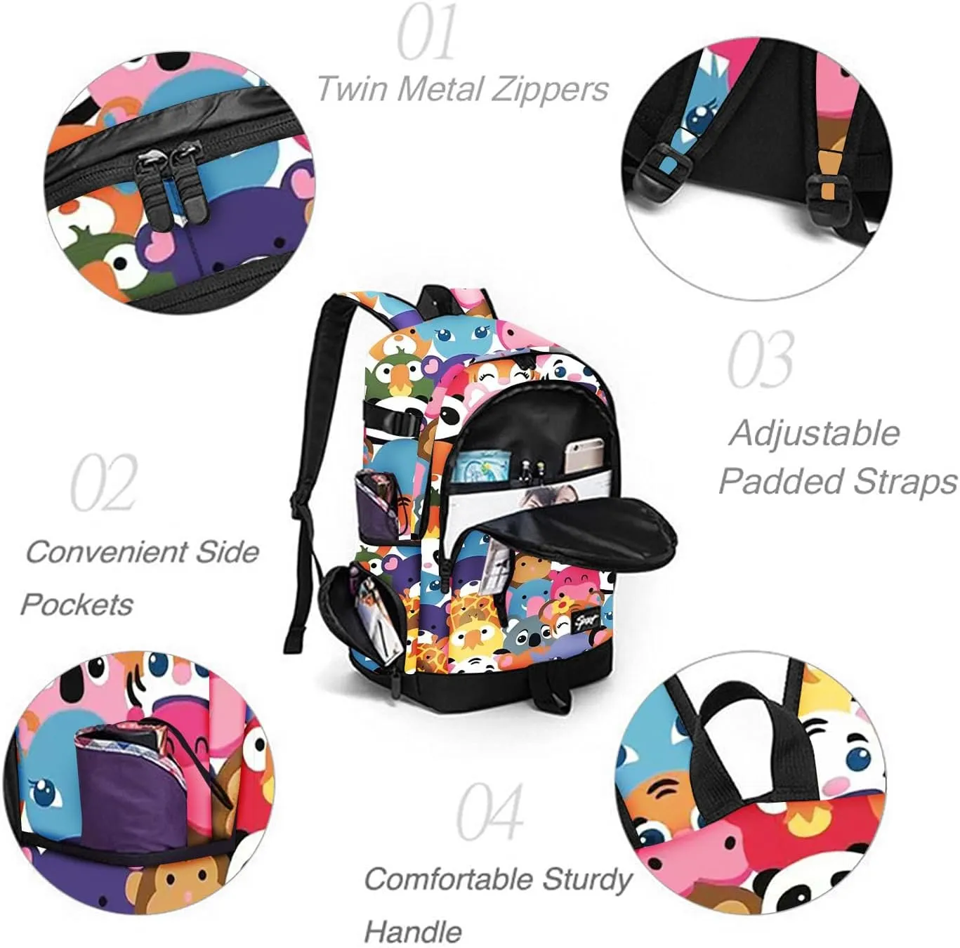 rickyh style School Backpack Travel Bag for Men & Women Lightweight College Back Pack with Laptop Compartmen
