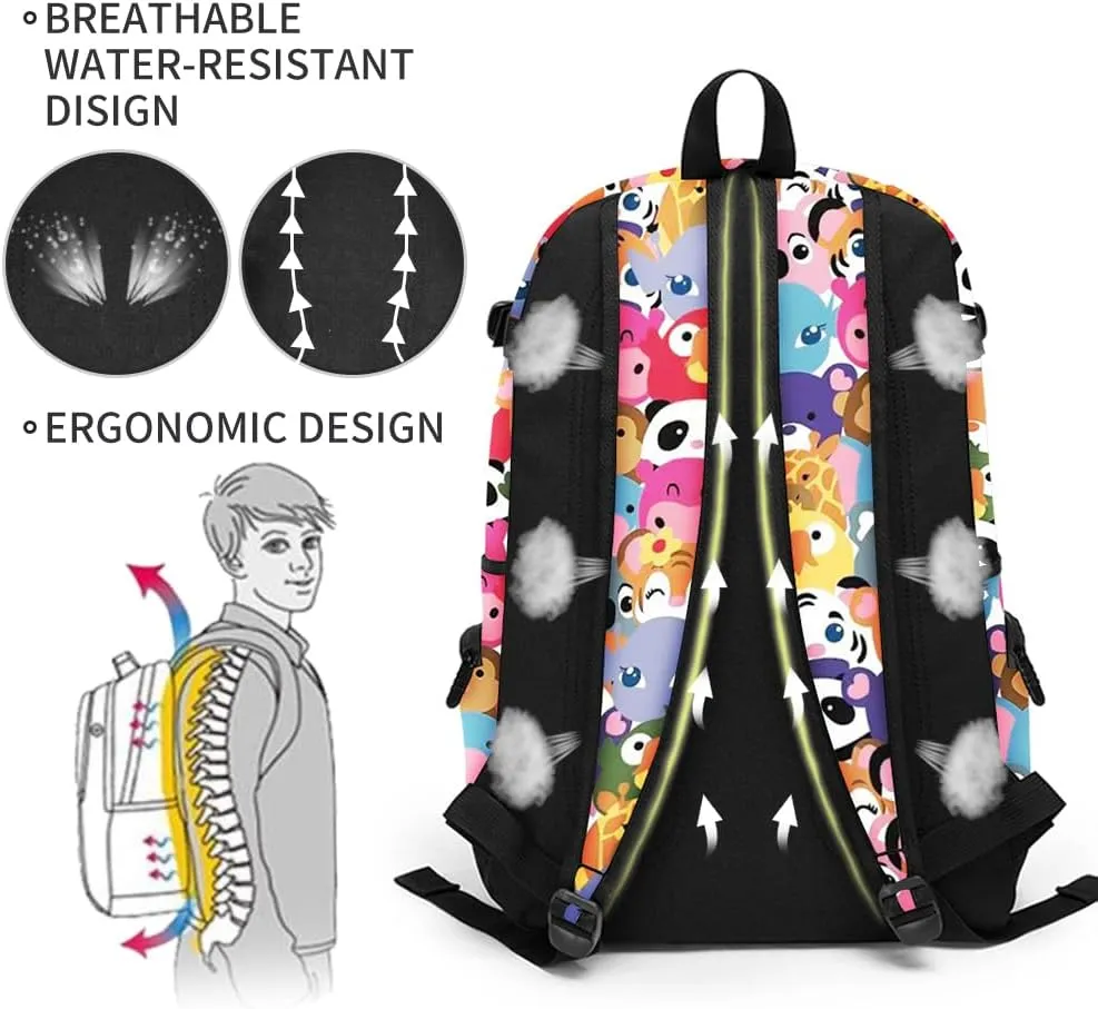 rickyh style School Backpack Travel Bag for Men & Women Lightweight College Back Pack with Laptop Compartmen