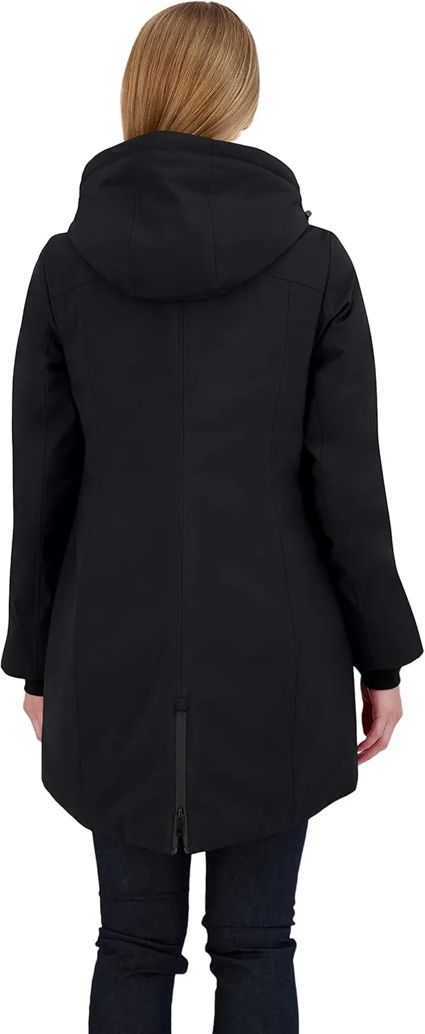 Sebby Collection Women's Winter Coat, Warm Hooded Puffer Parka Jacket, Puffy Faux Down Insulated Wind and Water Repellent