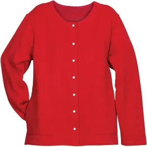 Snap Front Sweatshirt Cardigan by Sawyer CreekTM