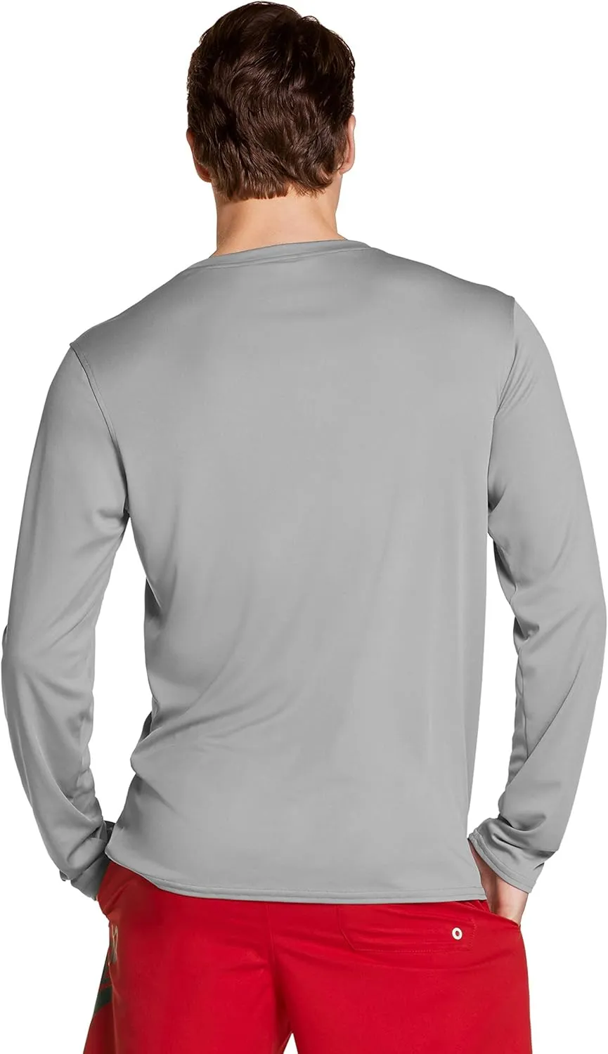 Speedo Men's UV Swim Shirt Basic Easy Long Sleeve Regular Fit