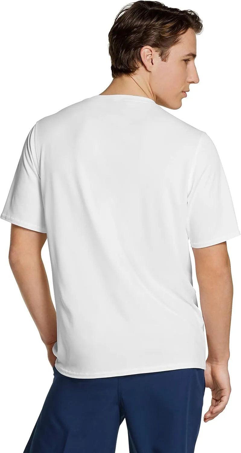 Speedo Men's UV Swim Shirt Basic Easy Short Sleeve Regular Fit